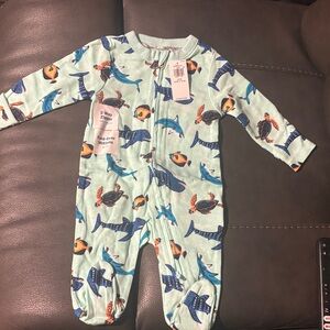 Old Navy Sea Life Print Kids One Piece - Light Blue